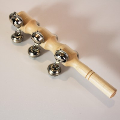 Metal hand sleigh bells musical instrument