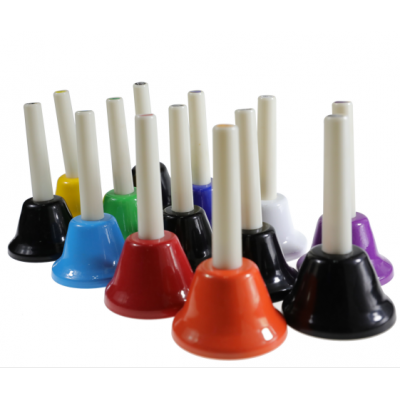 2020 modern design different 13 tones musical percussion instrument hand bells